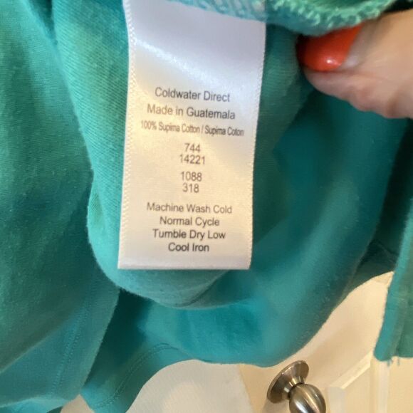 Bundle Track Jacket/Tee Set BAR HARBOR Beach Resort Green Stripe Full Zip XL - Picture 10 of 11